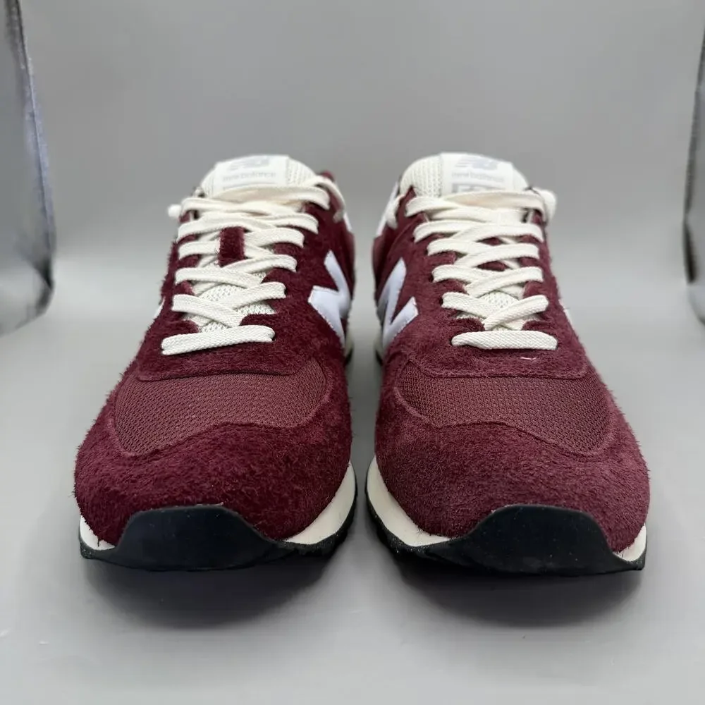New Balance 574 Shoes Mens Size 10 Burgundy Red Suede Running Sneakers U574RBK